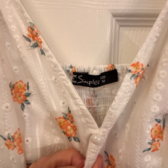 Floral white maxi dress - Picture 2 of 4